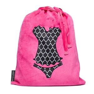 Melissa Beth’s Oh La La Hot Pink Lingerie Travel Bag